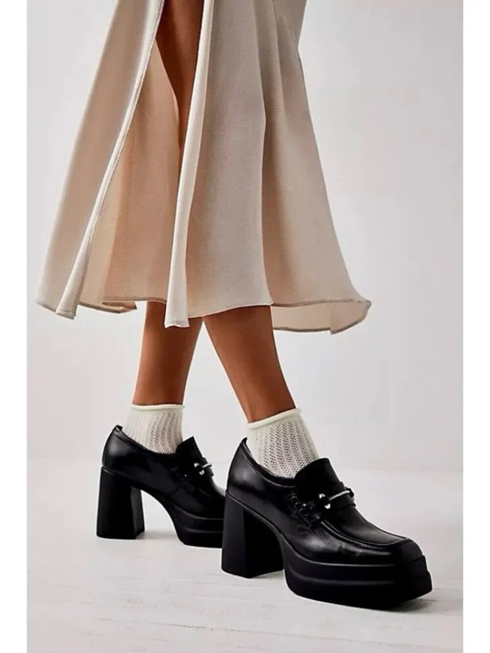 Free People Double Stack Loafers